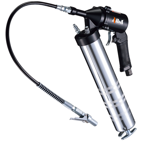 14oz/400g Continuous Shot Air Grease Gun w/ EcoSmart® System + Slimline Quick Release Grease Coupler